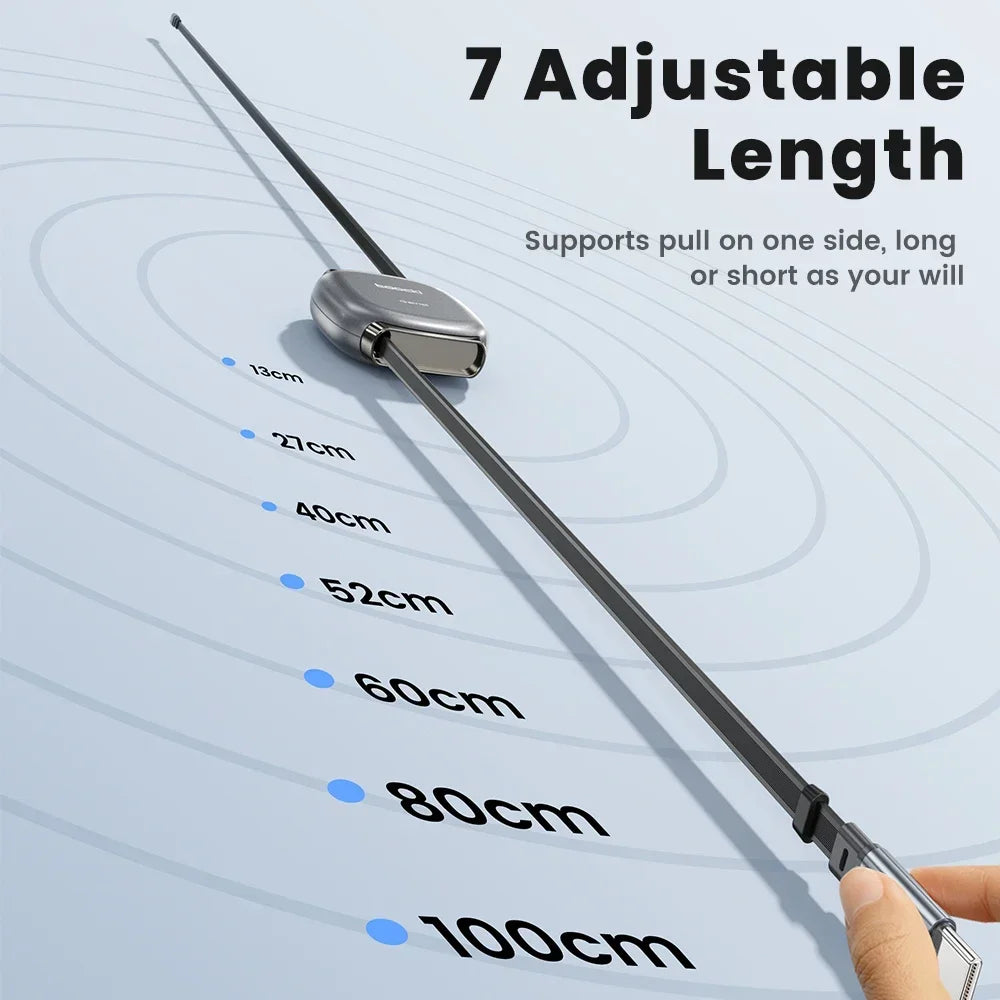 Cable USB-C retráctil de 100 W