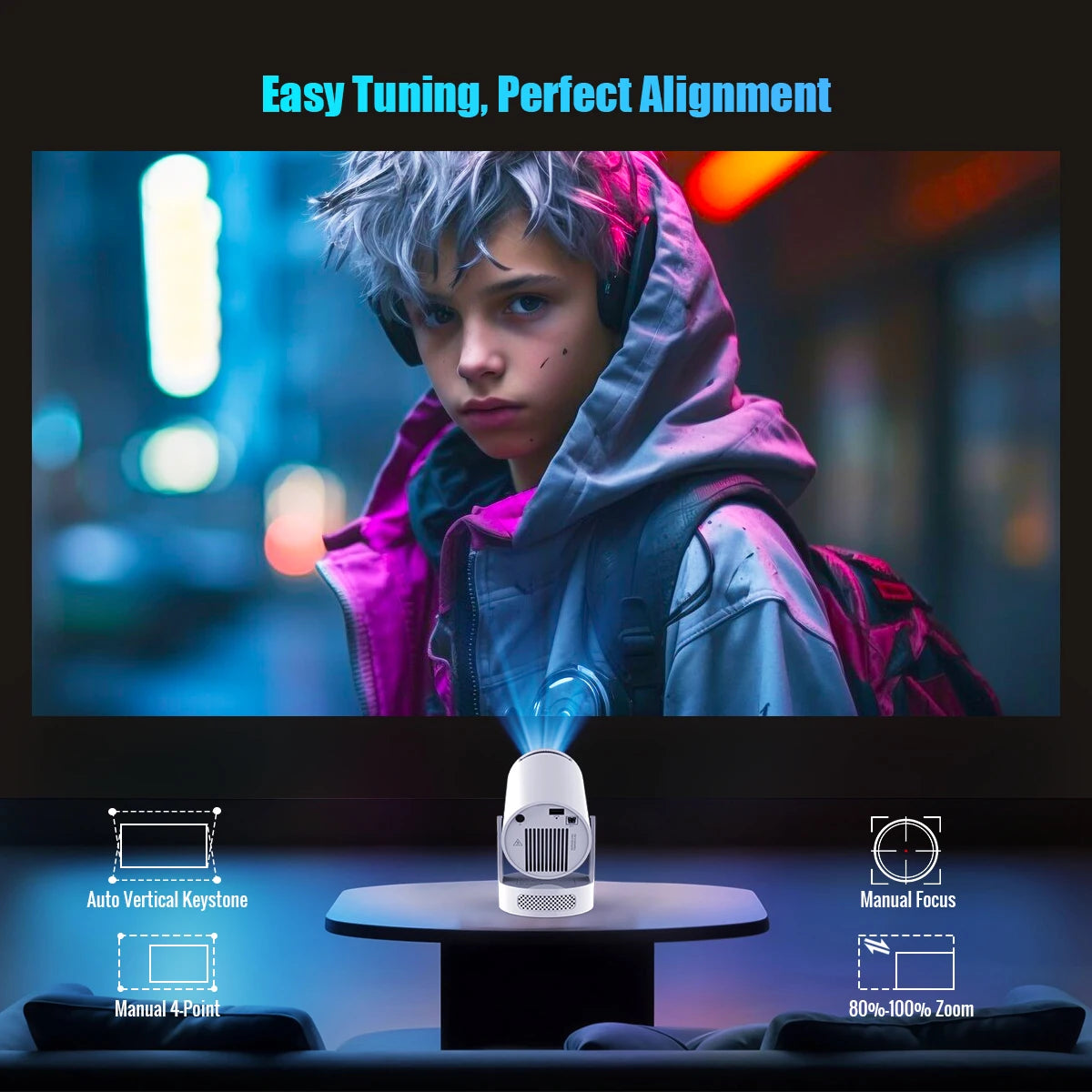 Miniproyector Android HY300 Pro+
