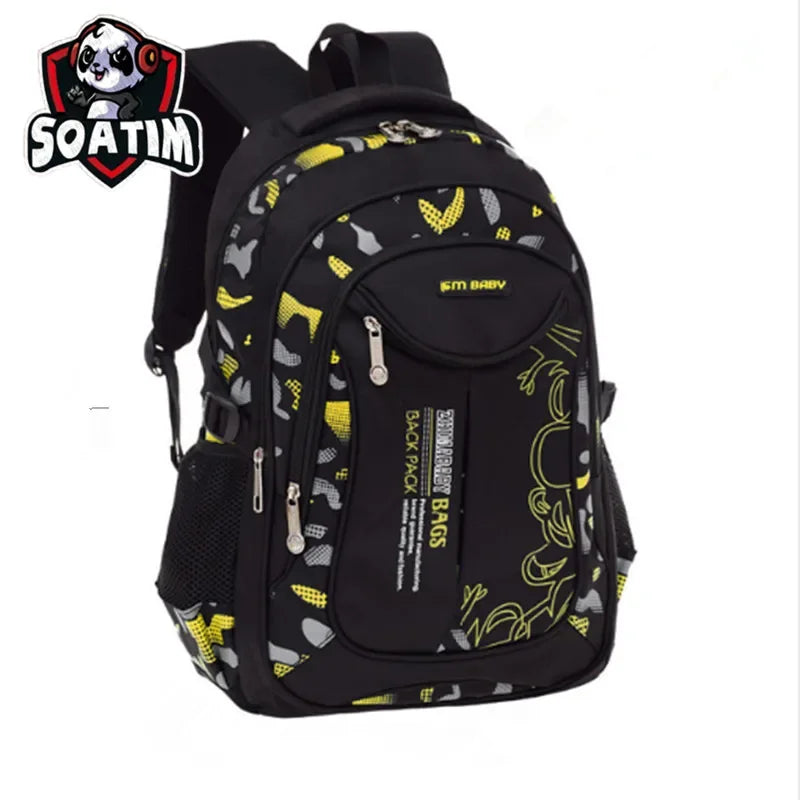 Mochila ergonómica impermeable para primaria