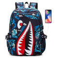 Mochila tiburón con puerto USB