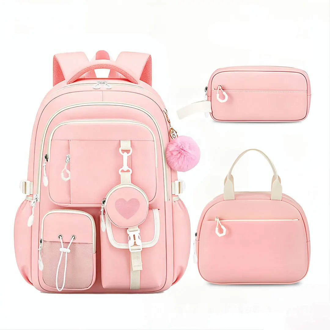 Set escolar mochila, fiambrera y estuche