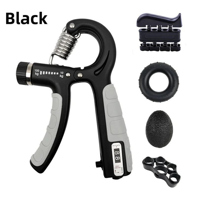 Entrenador de agarre con resistencia ajustable
