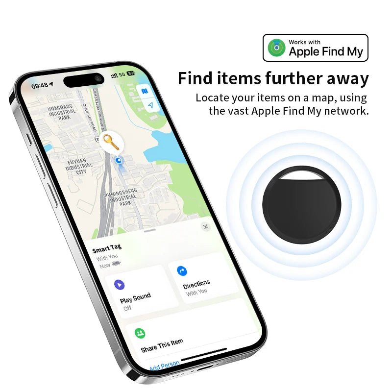 Localizador para maleta compatible con Buscar de Apple