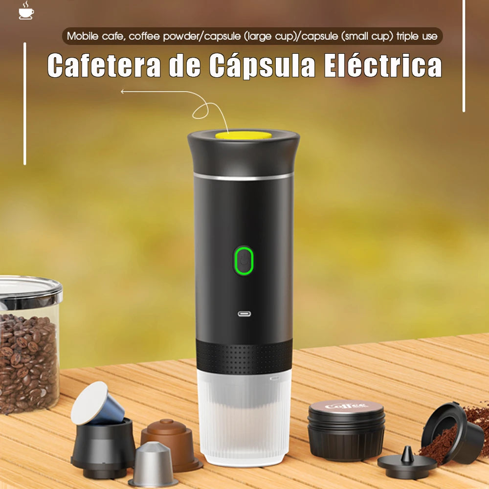 Cafetera espresso portátil que calienta el agua