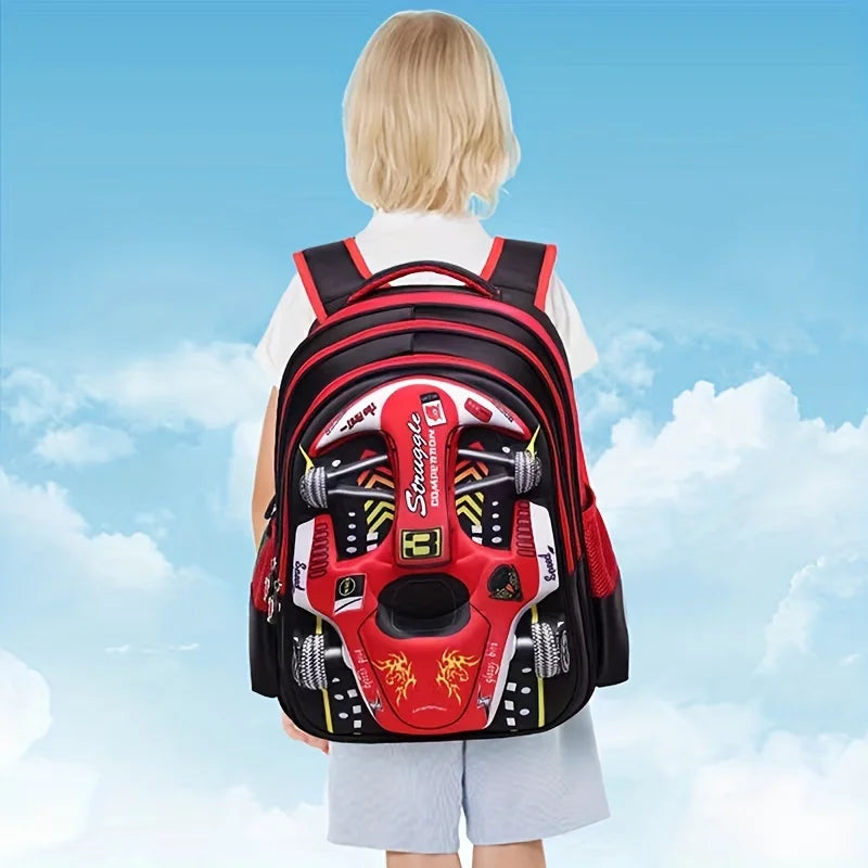 Mochila coche 3D para preescolar