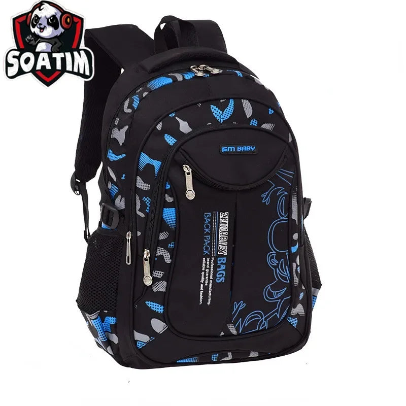 Mochila ergonómica impermeable para primaria