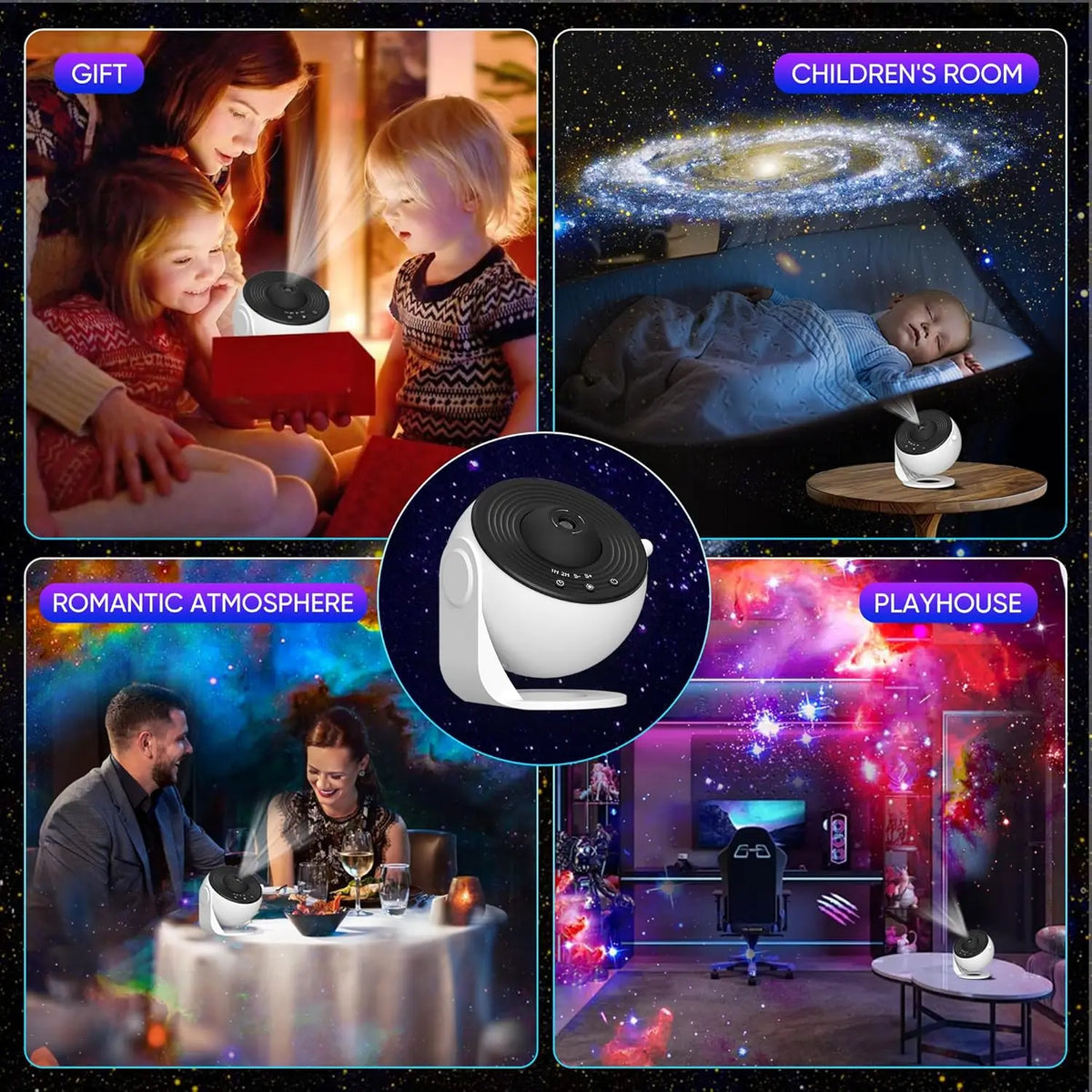 Proyector de galaxias para dormitorio