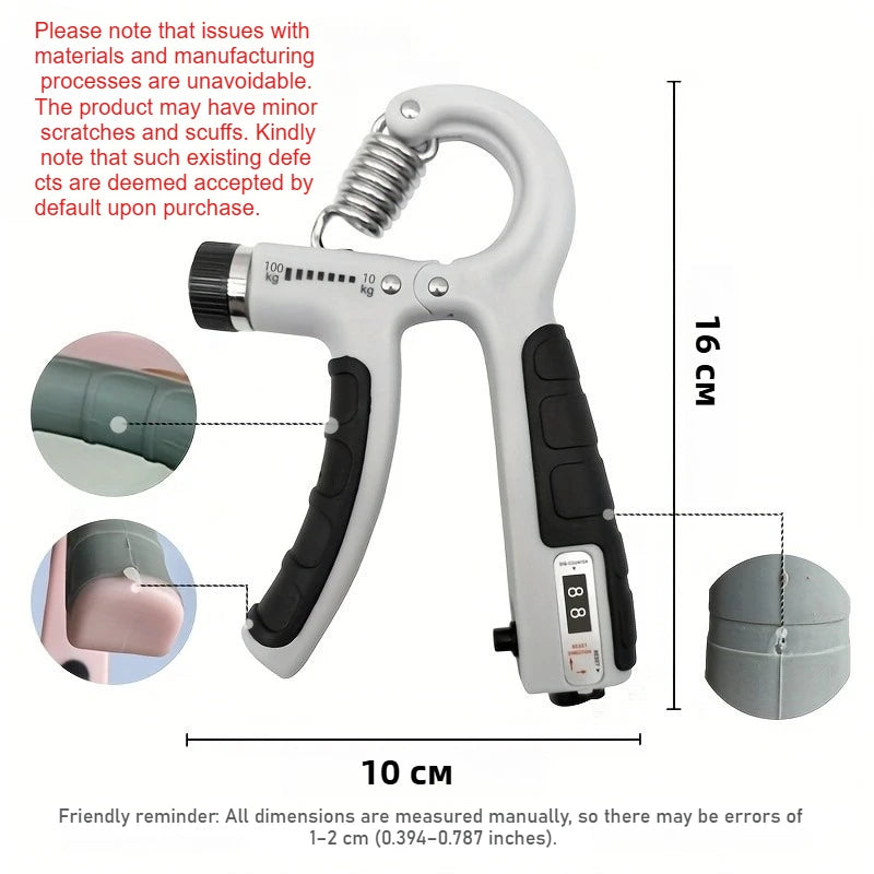 Entrenador de agarre con resistencia ajustable
