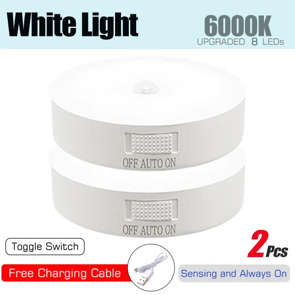 Luz LED con sensor de movimiento recargable