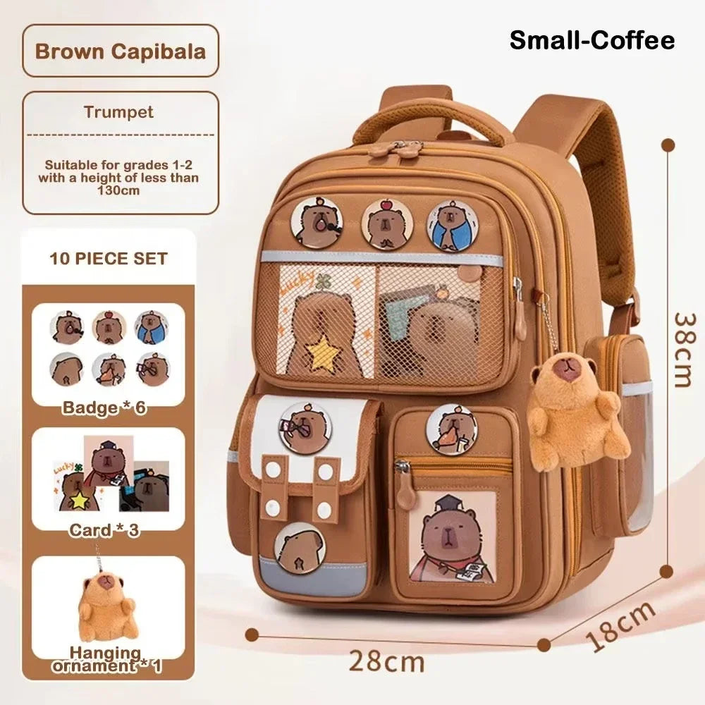 Mochila escolar capibara