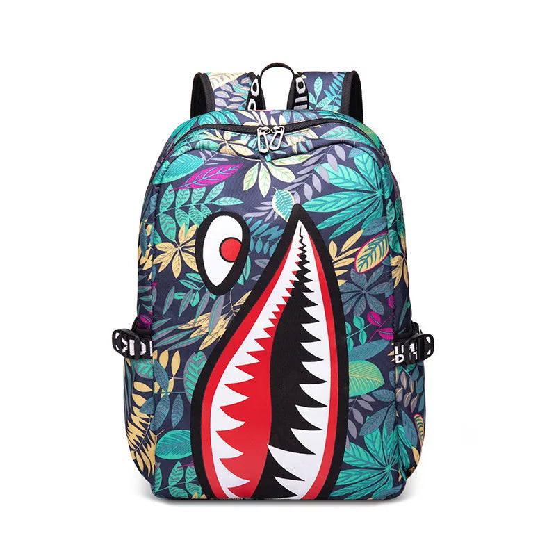 Mochila tiburón con puerto USB