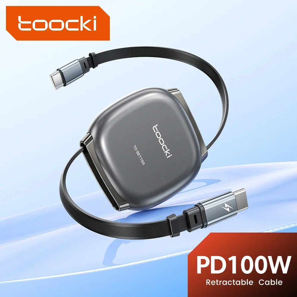 Cable USB-C retráctil de 100 W