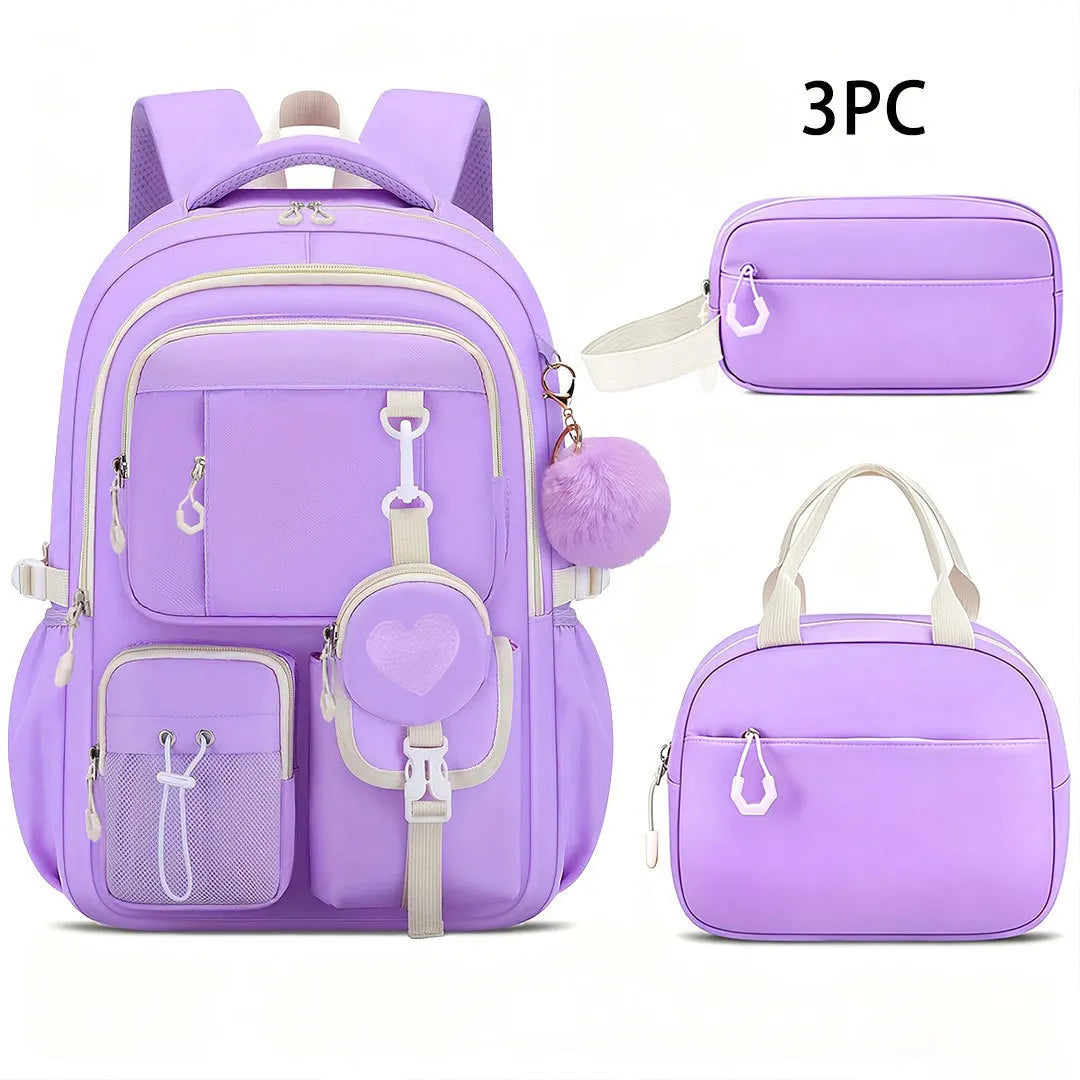 Set escolar mochila, fiambrera y estuche
