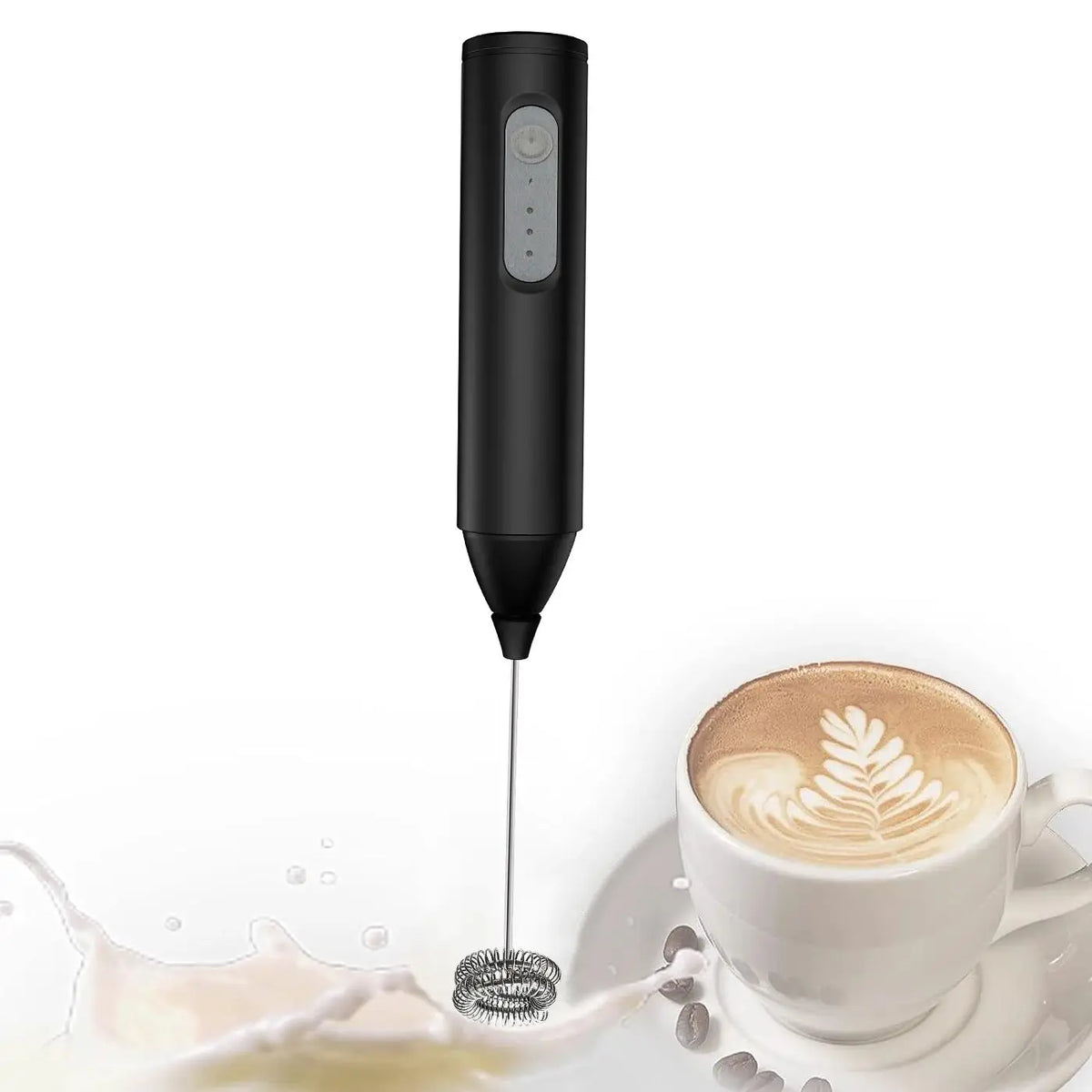 Espumador de leche recargable