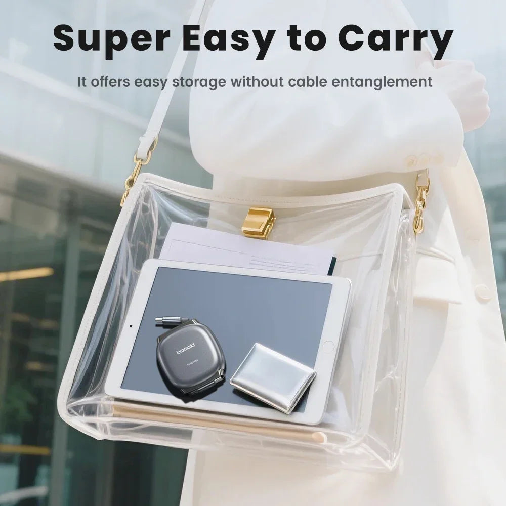 Cable USB-C retráctil de 100 W
