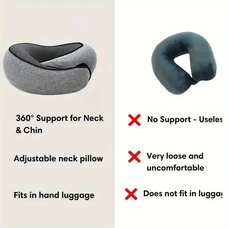 Almohada de viaje viscoelástica