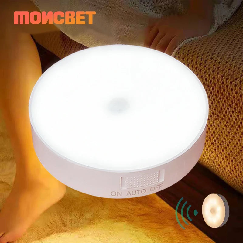 Luz LED con sensor de movimiento recargable