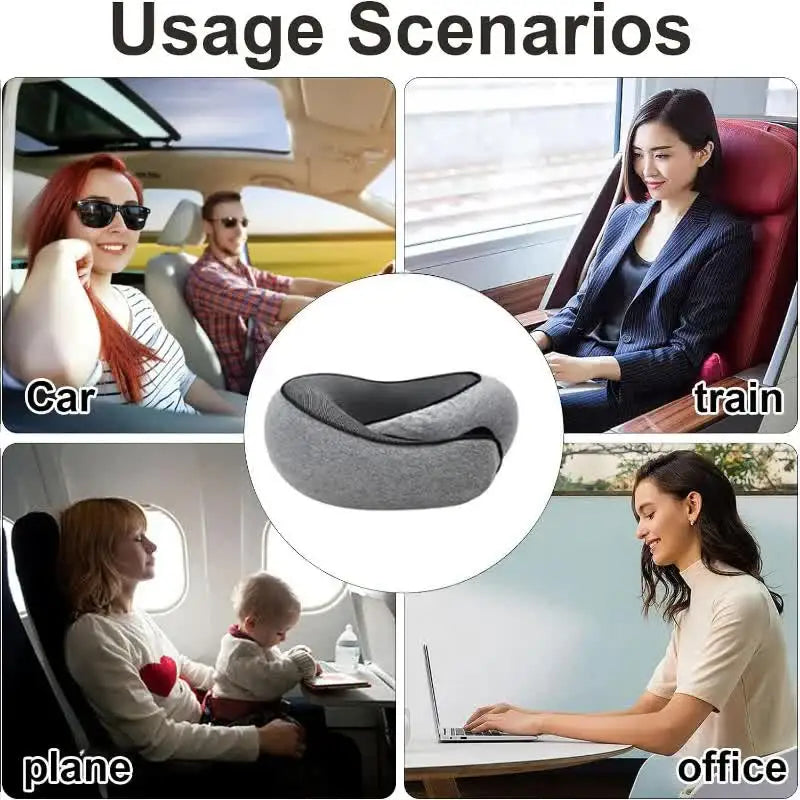 Almohada de viaje viscoelástica