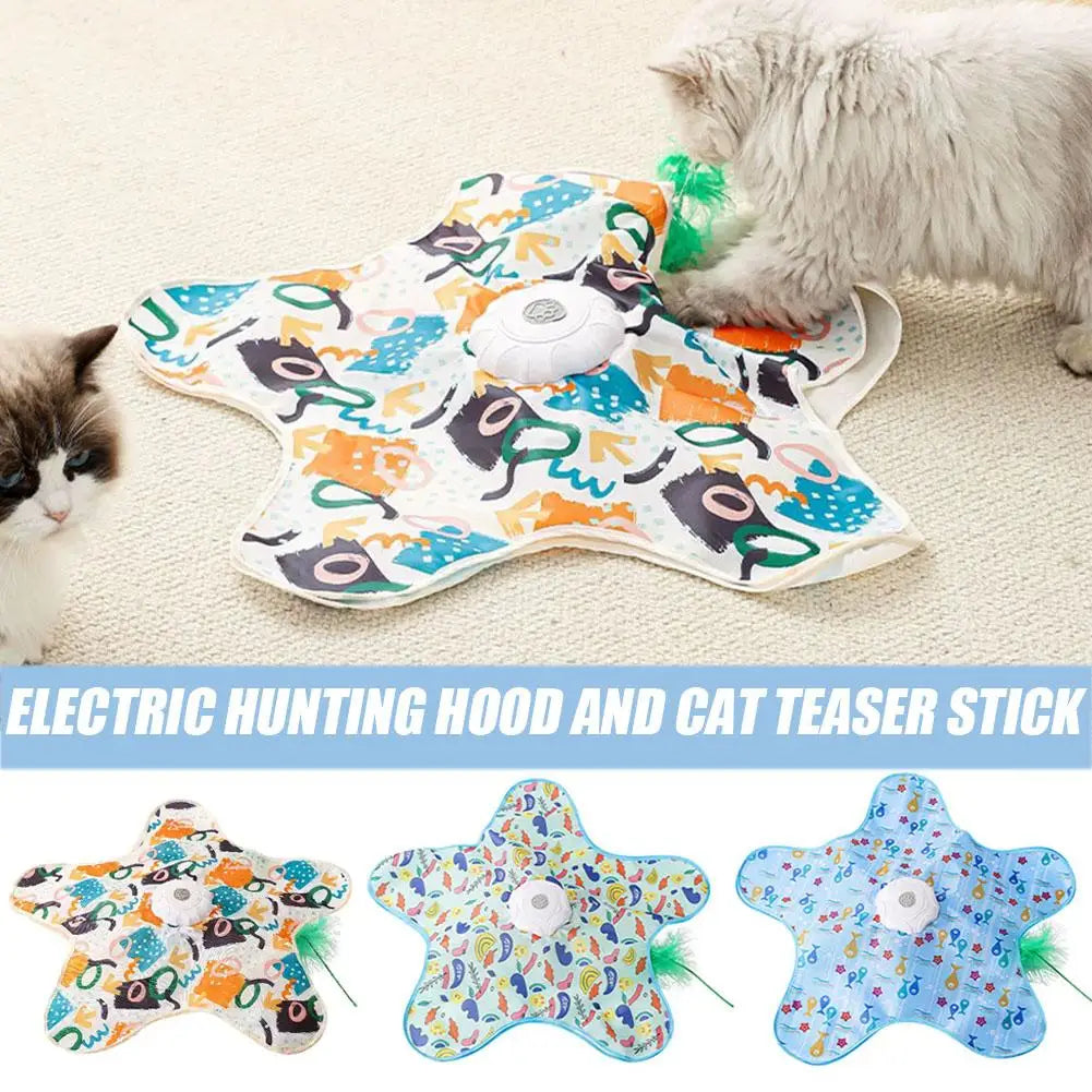 Juguete interactivo con presa escondida para gatos
