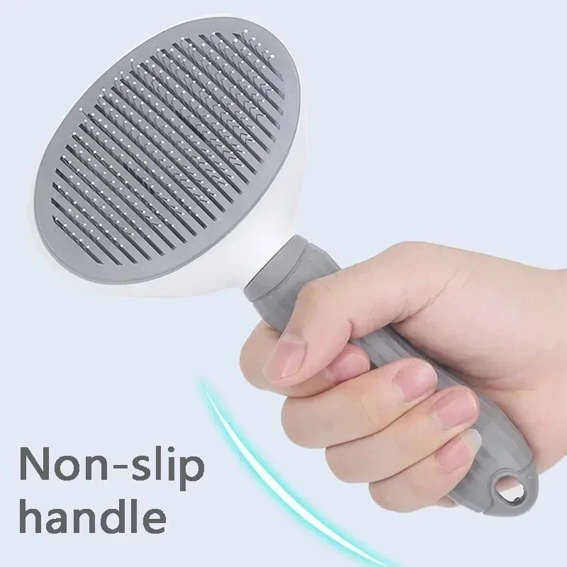 Cepillo autolimpiable para perro y gato